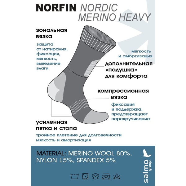 Носки Norfin Nordic Merino Heavy T3P