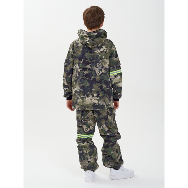 Костюм детский Huntsman Антигнус-люкс (с ловушками и пыльниками) Зелёный питон, тк. Твил-пич