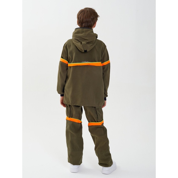 Костюм детский Huntsman Антигнус-люкс (с ловушками и пыльниками) хаки, тк. Твил-пич