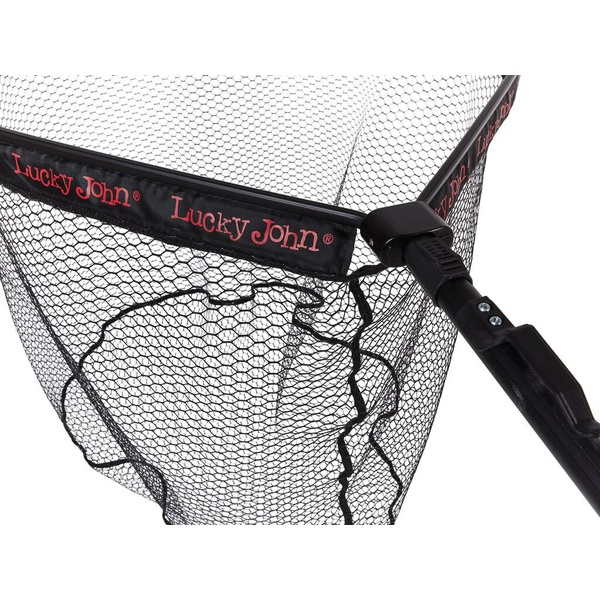 Подсачек складной Lucky John 180Х70Х60 см (прорезин., телескоп., плавающий)