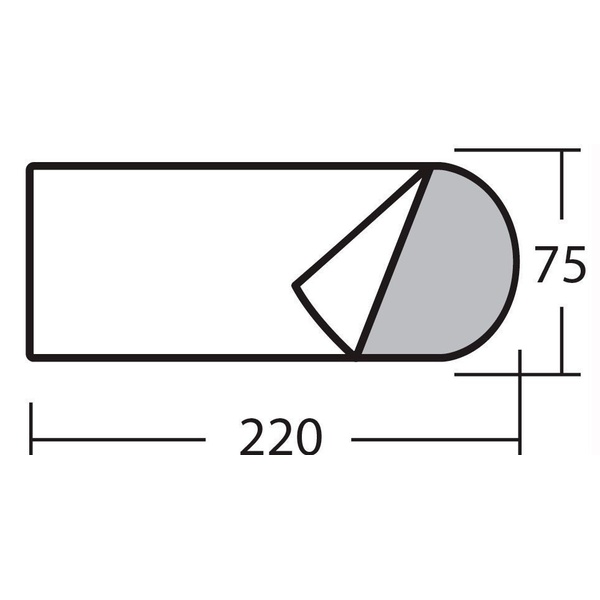 Спальный мешок Alaska Одеяло с подголовником +5 С