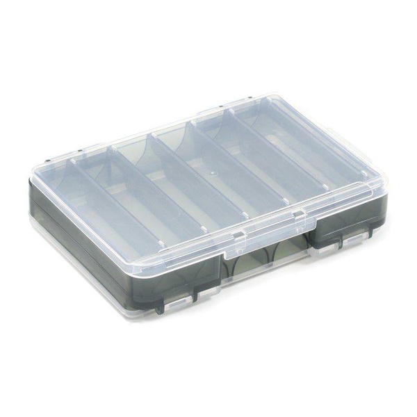 Коробка рыболовная Meiho Reversible (двусторонняя) черный/прозрачный, D-86