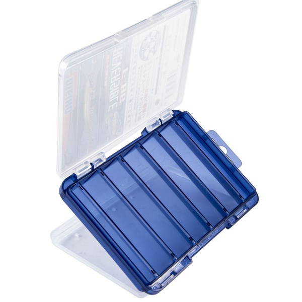 Коробка рыболовная Meiho Reversible (двусторонняя) синий/прозрачный, F-86