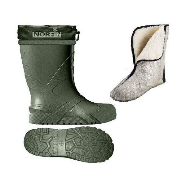 Сапоги зимние Norfin Berings с манжетами олива