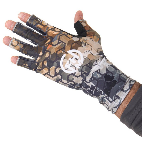 Перчатки FHM Mark принт серо-оранжевый