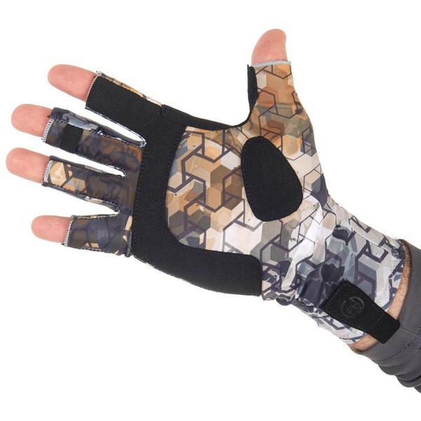 Перчатки FHM Mark принт серо-оранжевый