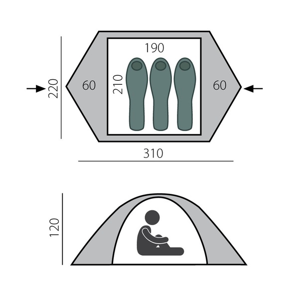 Палатка-автомат BTrace Flex 3