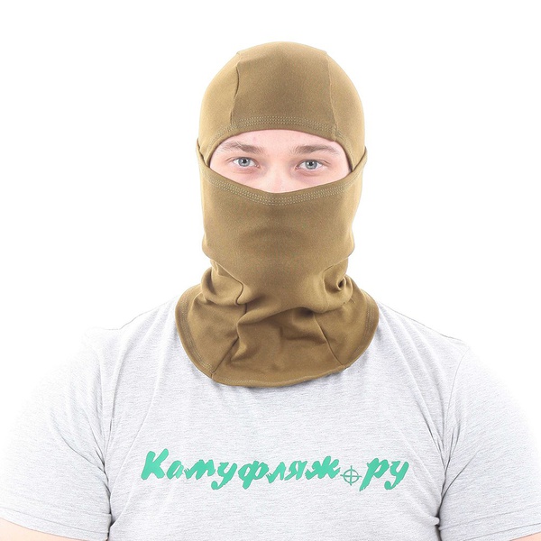 Балаклава-маска Keotica Фантом хлопок хаки