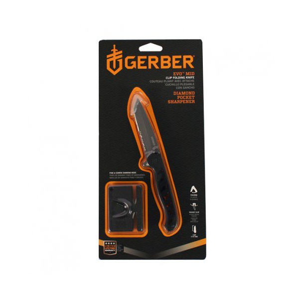 Набор Gerber Evo Mid & Pocket Sharpener (нож+точилка)