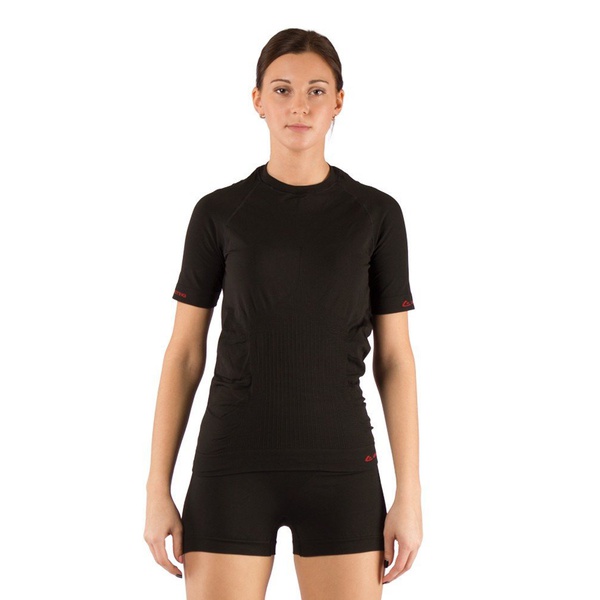 Термофутболка женская Lasting Alba черный