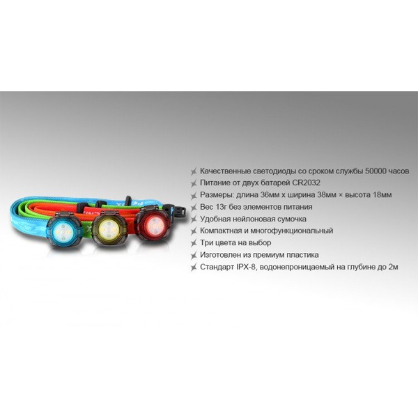 Фонарь налобный Fenix HL05 Синий