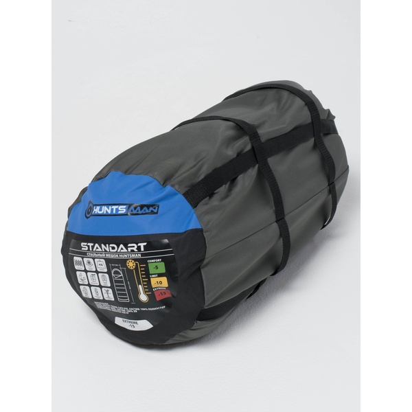 Спальный мешок Huntsman Аляска Антрацит, тк. Кошачий глаз, -5°С