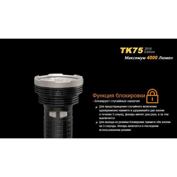 Фонарь тактический Fenix TK75 (2015) Cree XM-L2 (U2)