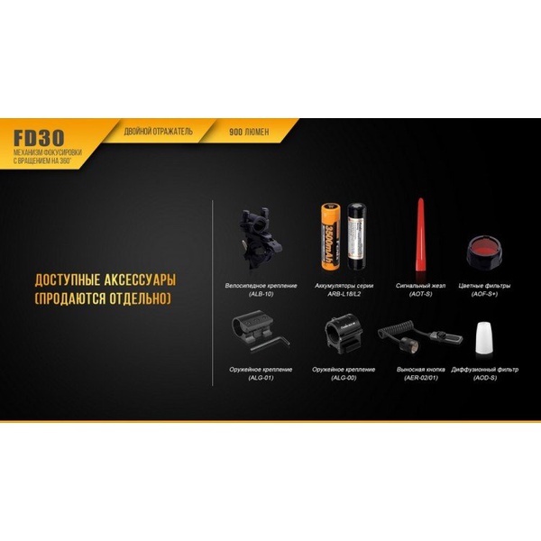 Фонарь Fenix FD30 Cree XP-L HI LED