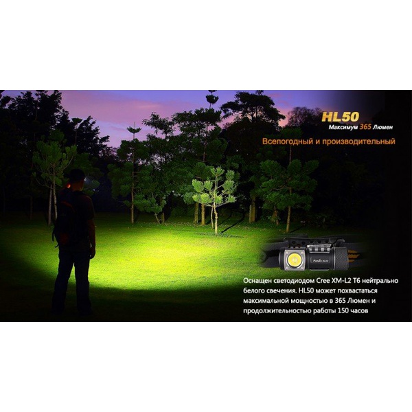 Фонарь Fenix HL50 Cree XM-L2 (Т6)
