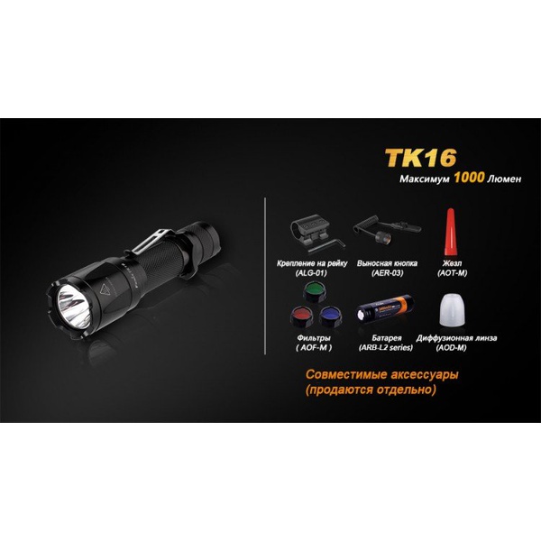 Фонарь тактический Fenix TK16 Cree XM-L2 U2