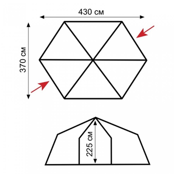 Палатка-шатер Tramp Lite Mosquito зеленый