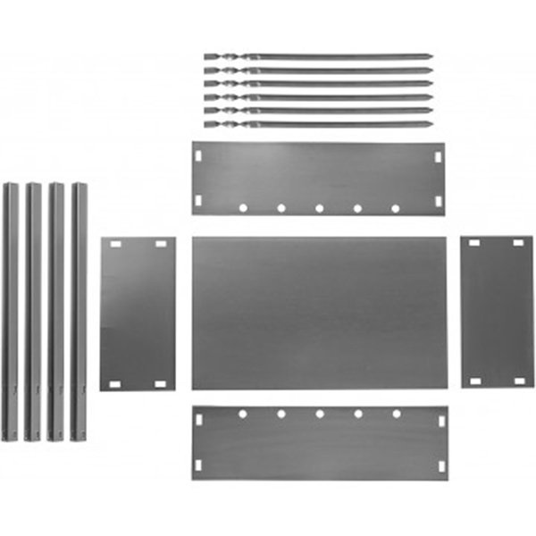 Мангал сборный Helios Light 400x240x400мм, 6 шампуров, сталь 0,4мм (HS-MC.03-Э-1)