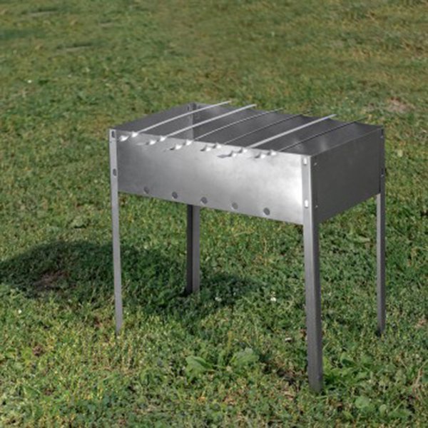 Мангал сборный Helios Light 400x240x400мм, 6 шампуров, сталь 0,4мм (HS-MC.03-Э-1)