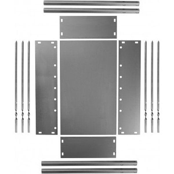 Мангал сборный Helios Light 500x300x500мм, сталь 0,7мм (HS-MC.04-Э)