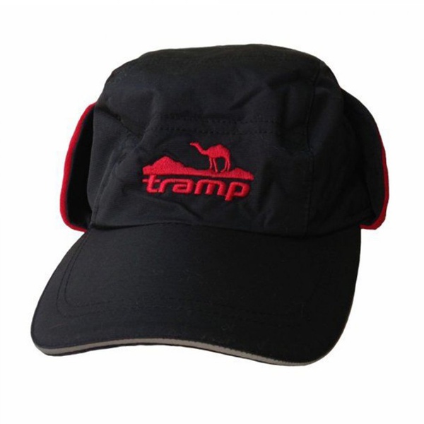 Кепка зимняя Tramp черный/красный