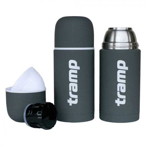 Термос Tramp Soft Touch серый, 0,75 л