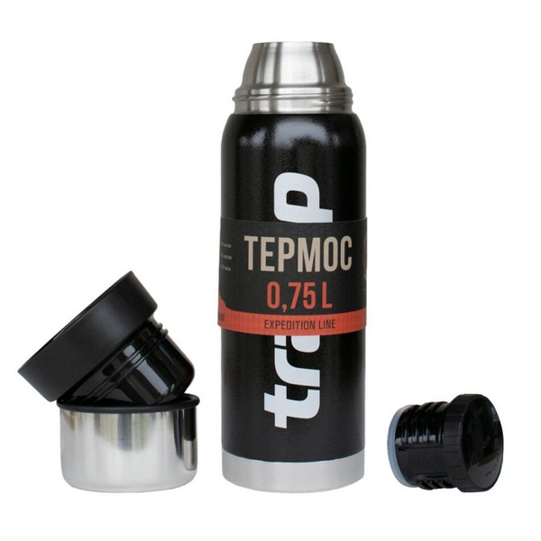 Термос Tramp Expedition line черный, 0.75 л