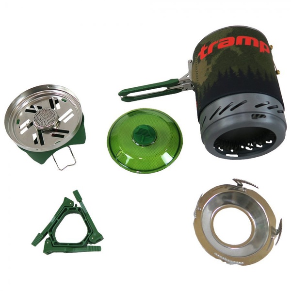 Система для приготовления пищи Tramp оливковый, 1л