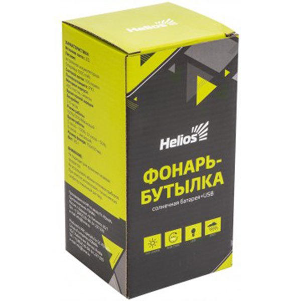 Фонарь-бутылка Helios HS-SB-9104-0001 (солнечная батарея+USB)