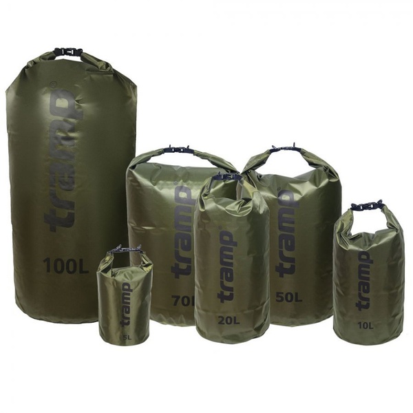 Гермомешок Tramp Diamond RipStop (полиэстер/ПВХ) оливковый, 20 л