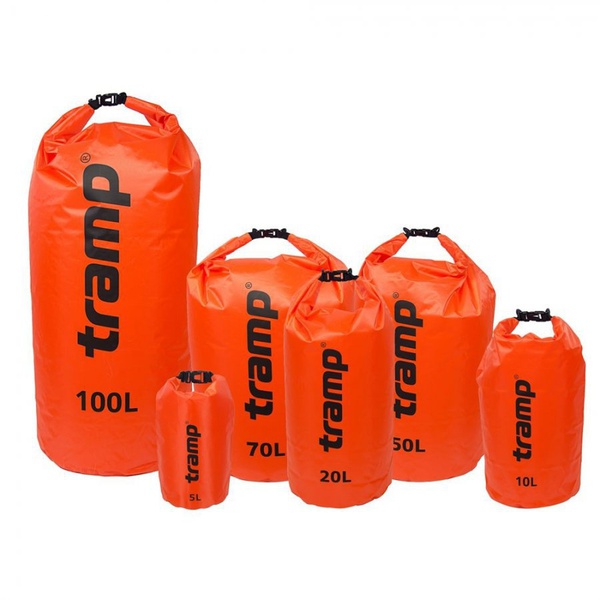 Гермомешок Tramp Diamond RipStop (полиэстер/ПВХ) оранжевый, 20 л