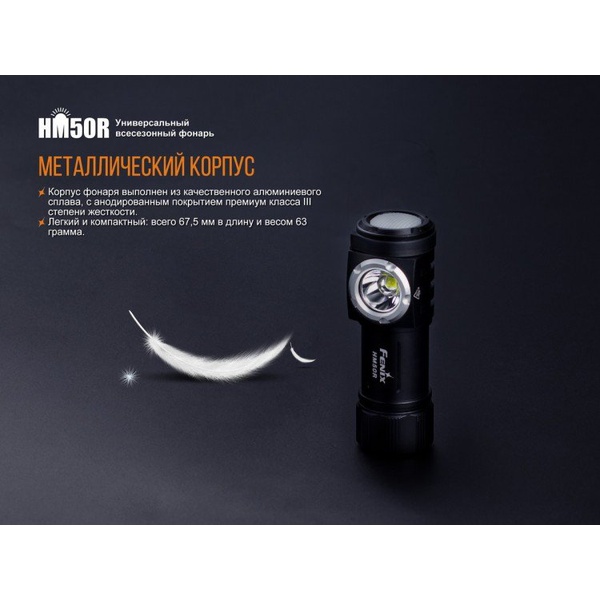 Фонарь налобный Fenix HM50R XM-L2 U2
