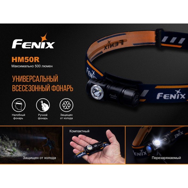Фонарь налобный Fenix HM50R XM-L2 U2