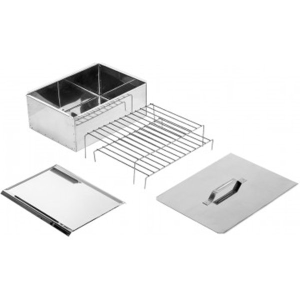 Коптильня Инвент Стандарт двухъярусная 380x280x170 сталь 0,5 мм