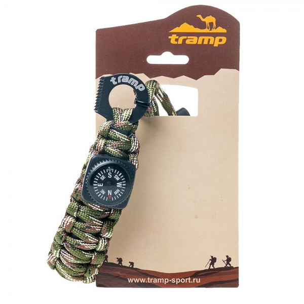 Браслет выживальщика Tramp (компас, огниво, паракорд) камуфляж