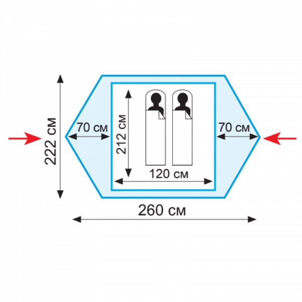 Палатка Tramp Colibri 2 V2