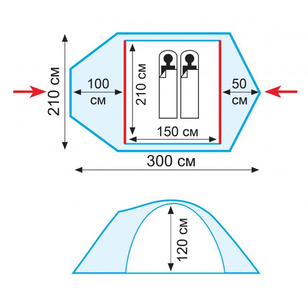 Палатка Tramp Stalker 2 V2