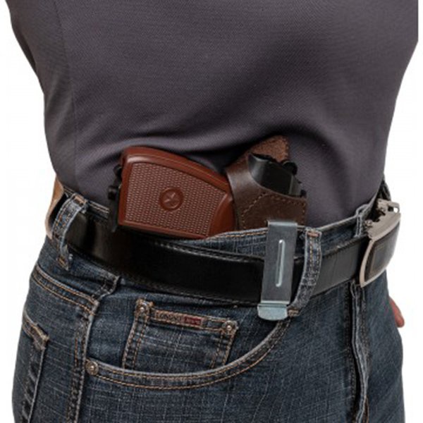 Кобура Helios поясная к ПМ универсальная с пружиной для скрытого ношения(кожа) (HS-ПК-7)