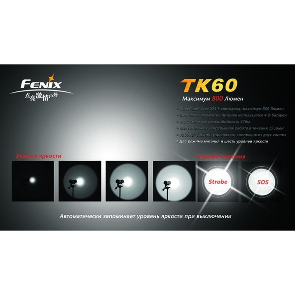 Фонарь Fenix TK60 Cree XM-L LED