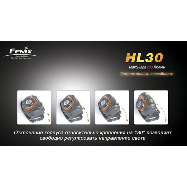 Фонарь налобный Fenix HL30 Cree XP-G (R5) Серо-зеленый