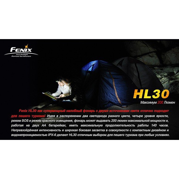 Фонарь налобный Fenix HL30 Cree XP-G (R5) Серо-зеленый