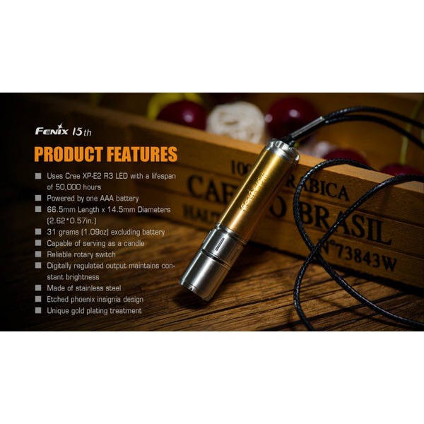 Фонарь Fenix F15 Cree XP-E2 R3