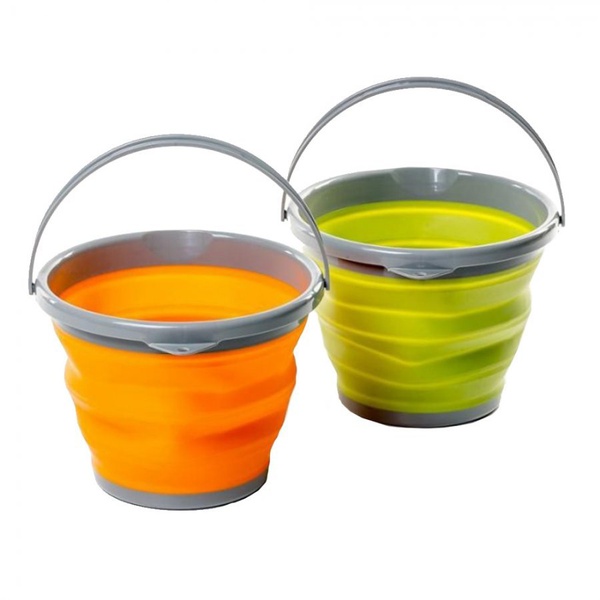 Ведро складное Tramp 5 л (силикон) оливковый