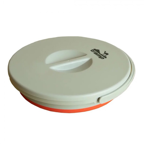 Ведро складное Tramp 5 л (с крышкой, силикон) оранжевый