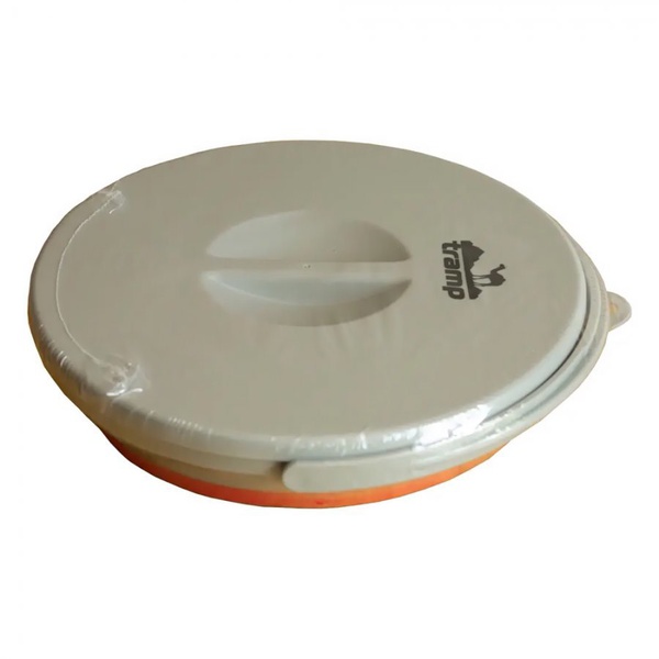 Ведро складное Tramp 5 л (с крышкой, силикон) оранжевый