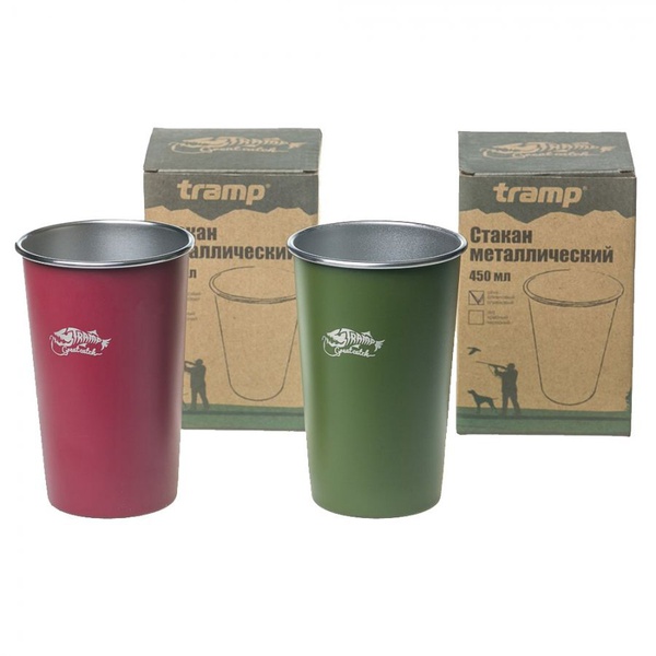Стакан Tramp TRC-099 (сталь, 0.45 л) оливковый
