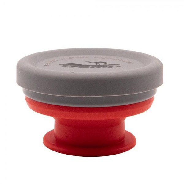 Стакан складной Tramp TRC-126 (с крышкой, силикон, 0.2 л) терракотовый