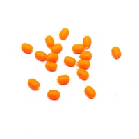Бусина фидерная Namazu Soft Beads (PVC, овальная, 20 шт.) оранжевый, d-3,7 мм, L-5,2 мм