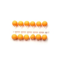 Микробисер Яман Шар (4 мм, 12 шт) флуоресцентный оранжевай