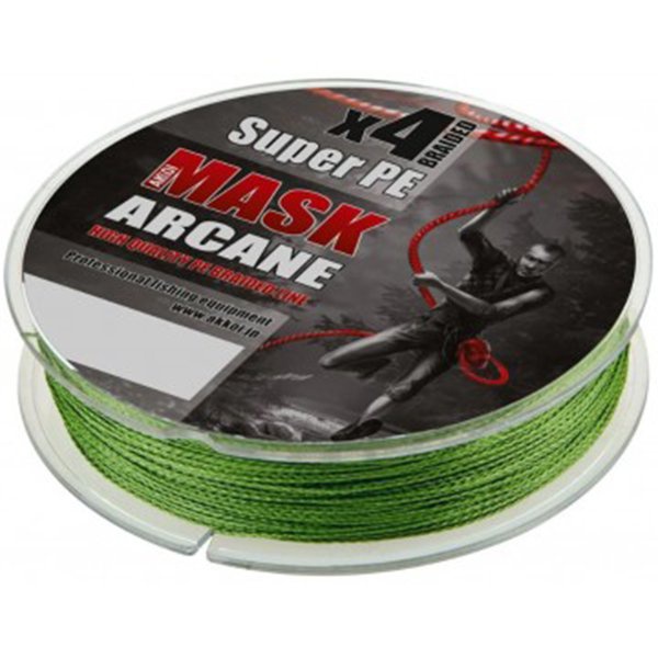 Леска плетеная Akkoi Mask Arcane X4 green, 150м/0.50мм